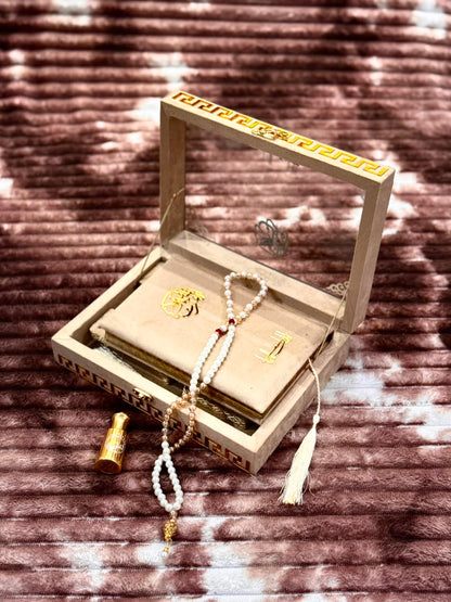 Noor Golden Quran Set- نور گولڈن قرآن سیٹ | Bridal Wedding Islamic Gift