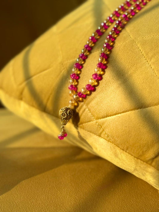 Signature Sunshine Pink Crystal 100 beads Tasbeeh By idara-e-islamiat 