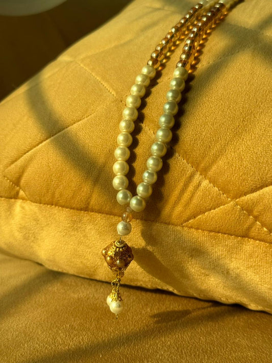 Signature Pearl White Moti  100 Beads Tasbeeh by Idara-e-islamiat