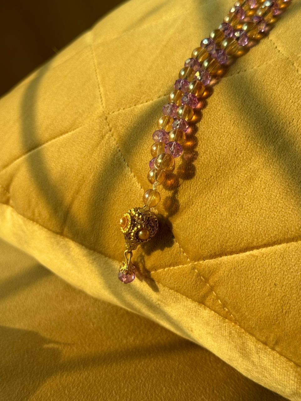 Majestic Purple Crystal 100 beads tasbeeh designed By idara-e-islamiat 