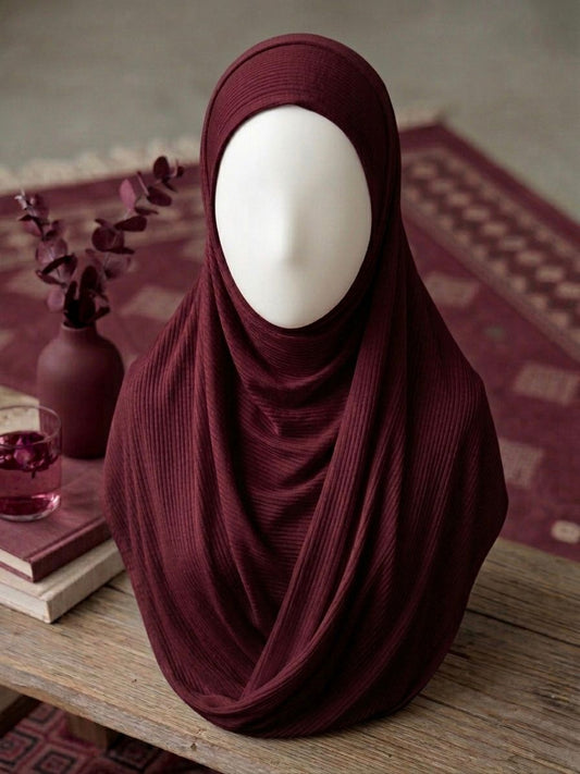 Jersey Scarf - Islamic Hijab | Maroon