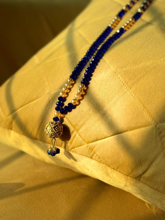 Signature Royal Blue crystal 100 Beads Tasbeeh By Idara-e-islamiat
