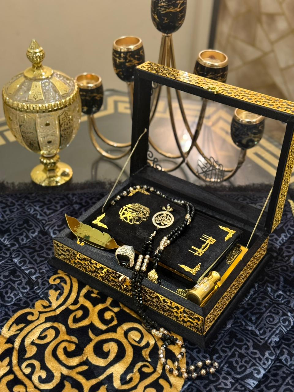 Signature Ziwaj Transparent Quran Set - Black