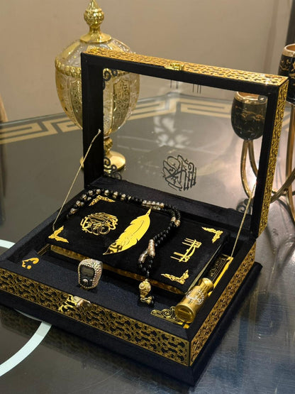 Signature Black Transparent Ziwaj Quran designed by  Idara-e-Islamiat. Online available at affordable price a cross Pakistan with free delivery options. ideal for Daily Quran Recitation & Weeding Gifts.