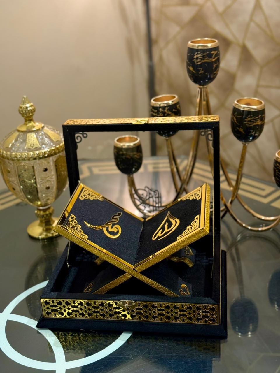 Signature Black Transparent Ziwaj Quran designed by  Idara-e-Islamiat. Online available at affordable price a cross Pakistan with free delivery options. ideal for Daily Quran Recitation & Weeding Gifts.