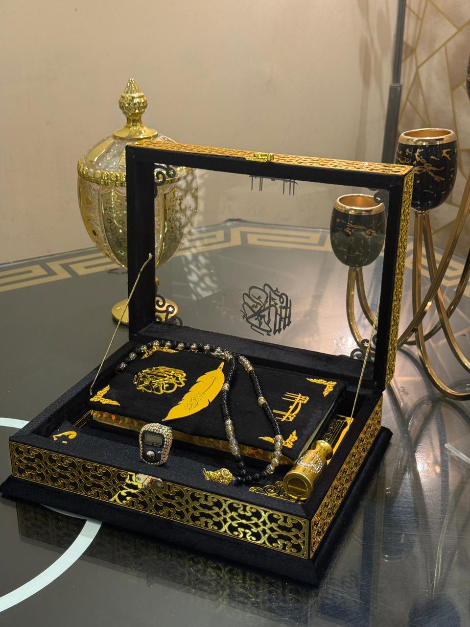 Signature Black Transparent Ziwaj Quran designed by  Idara-e-Islamiat. Online available at affordable price a cross Pakistan with free delivery options. ideal for Daily Quran Recitation & Weeding Gifts.