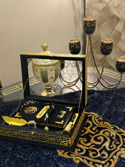 Signature Ziwaj Transparent Quran Set - Black