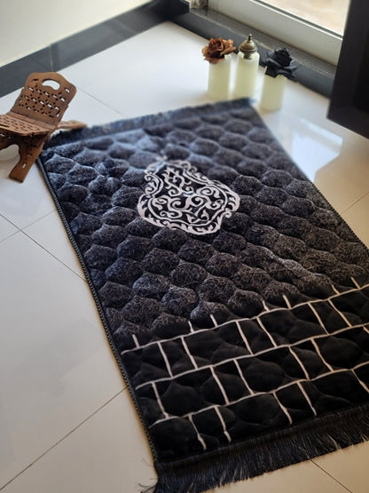 Ziwaj Quran Set , Transparent Bridal Velvet Black Quran Set , ittar , Tasbeeh , velvet Rahal , Counter Tasbeeh , Book Mark , Matching Janamz