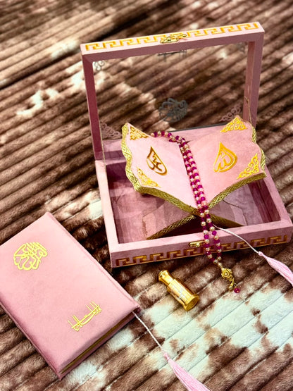 Noor Pink  Quran Set- نور پنک قرآن سیٹ | Bridal Wedding Islamic Gift