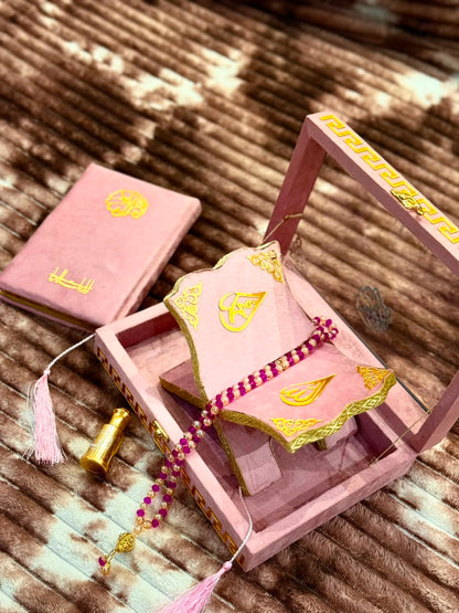 Noor Pink  Quran Set- نور پنک قرآن سیٹ | Bridal Wedding Islamic Gift