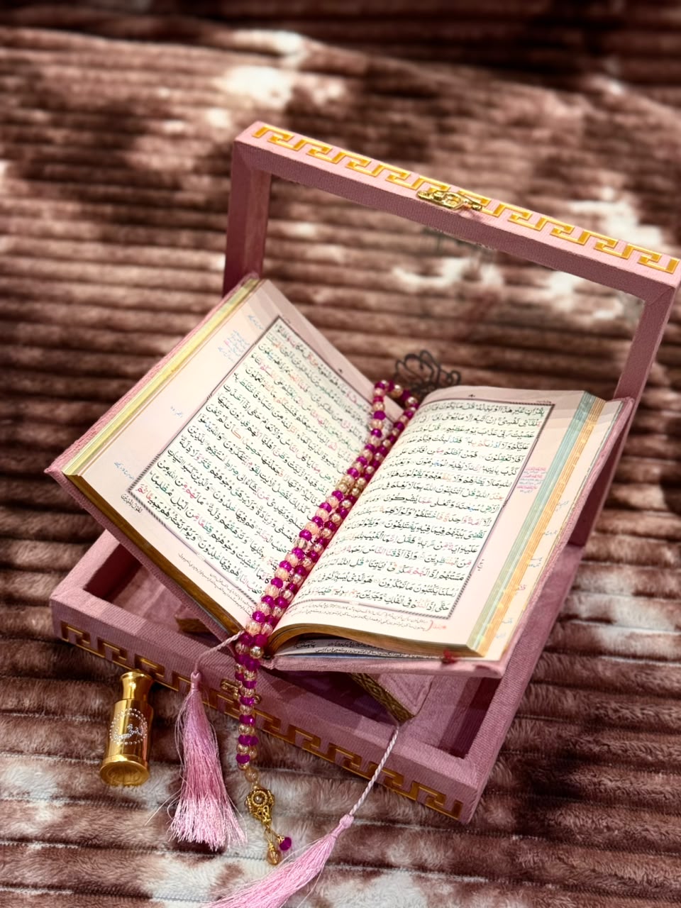 Noor Pink  Quran Set- نور پنک قرآن سیٹ | Bridal Wedding Islamic Gift