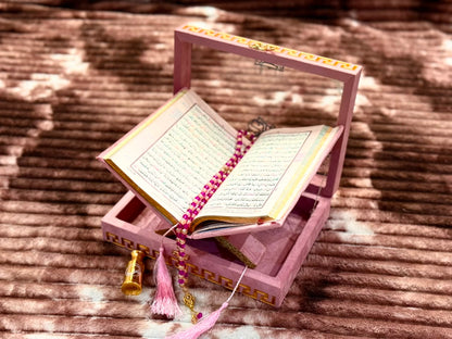 Noor Pink  Quran Set- نور پنک قرآن سیٹ | Bridal Wedding Islamic Gift