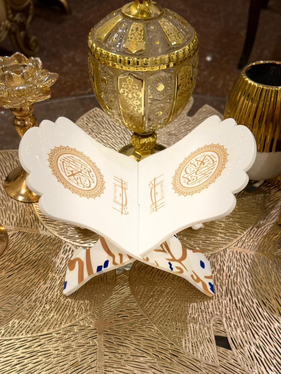 leek and durable Black Acrylic Quran Rehal Stand detached a unique design 