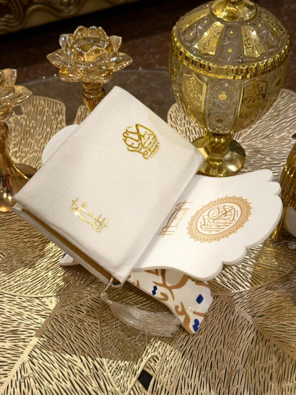 White Acrylic Quran Rehal Stand - Modern & Durable Quran holder & Stand | Idara-e-Islamiat