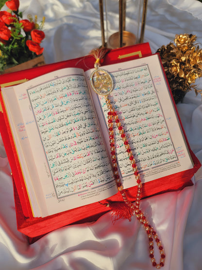 Tazkira Bridal Quran Set with Janamaz , scarf , Ittar , Tabeeh , Rahal box , Name Customize