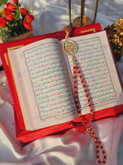 Tazkira Bridal Quran Set with Janamaz , scarf , Ittar , Tabeeh , Rahal box , Name Customize