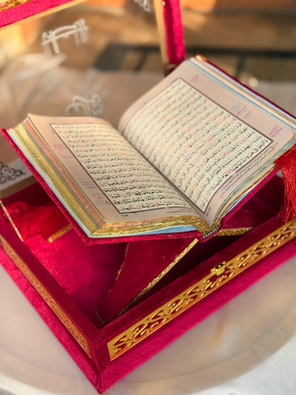 Bridal Red Ziwaj Quran Set  (with All Accesories)