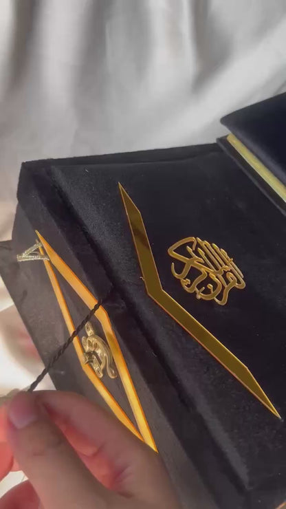 Black Velvet Quran Gift Set – Premium Islamic Gift