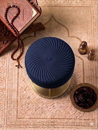 Ammer Kufi Cap - Blue Large Border