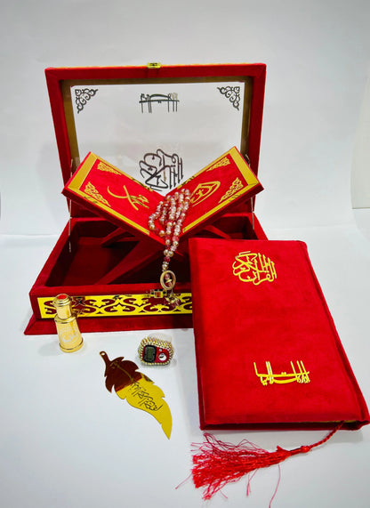 ziwaj red velvet transparent Quran set
