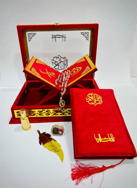 ziwaj red velvet transparent Quran set